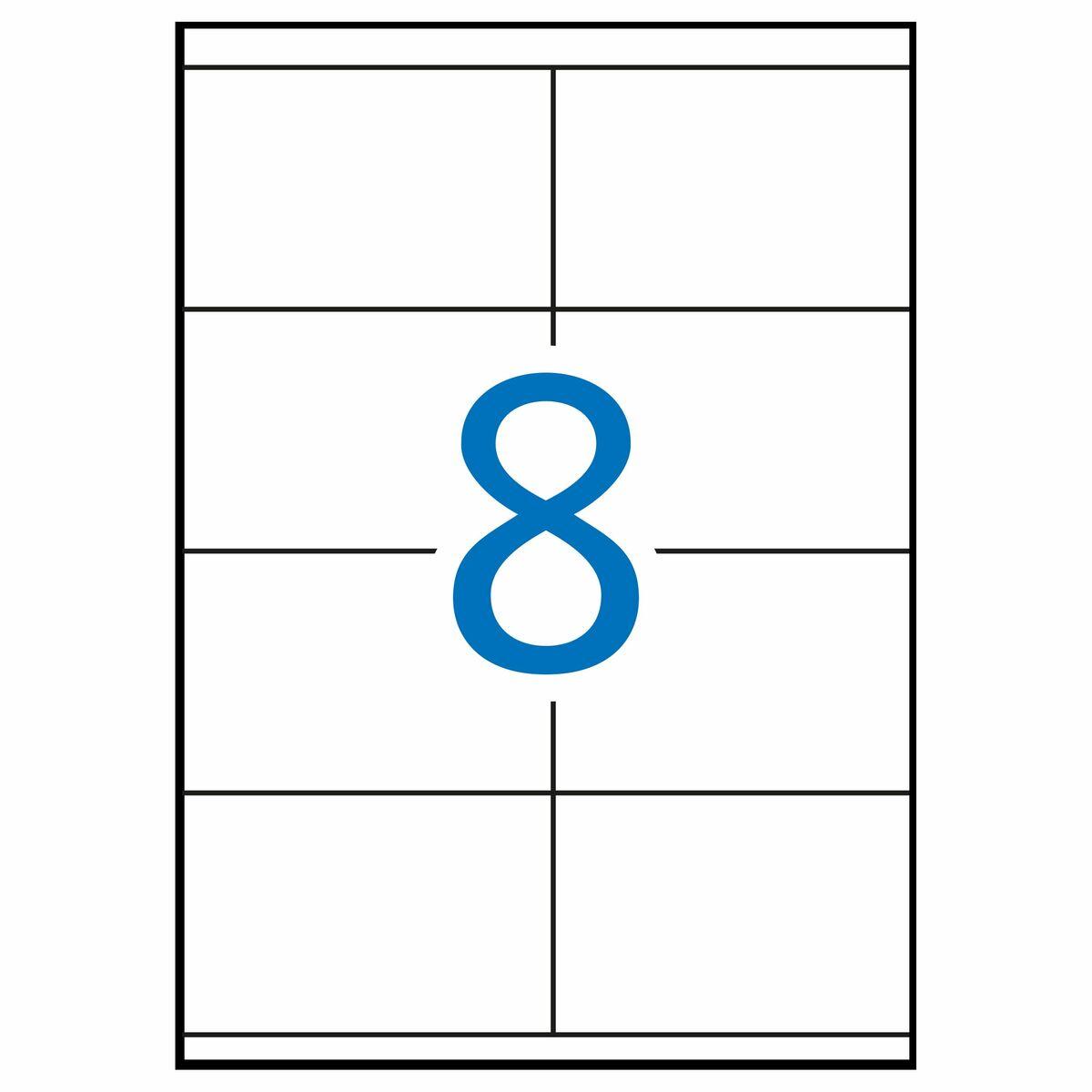 Klijai / Etiketės Apli 581292 100 Paklodės 105 x 70 mm