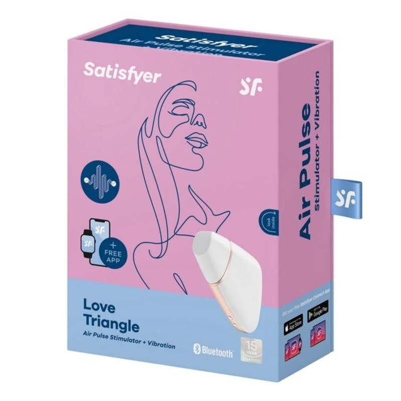 SATISFYER MEILĖS TRIKAMPIS CONNECT APP Juodas
