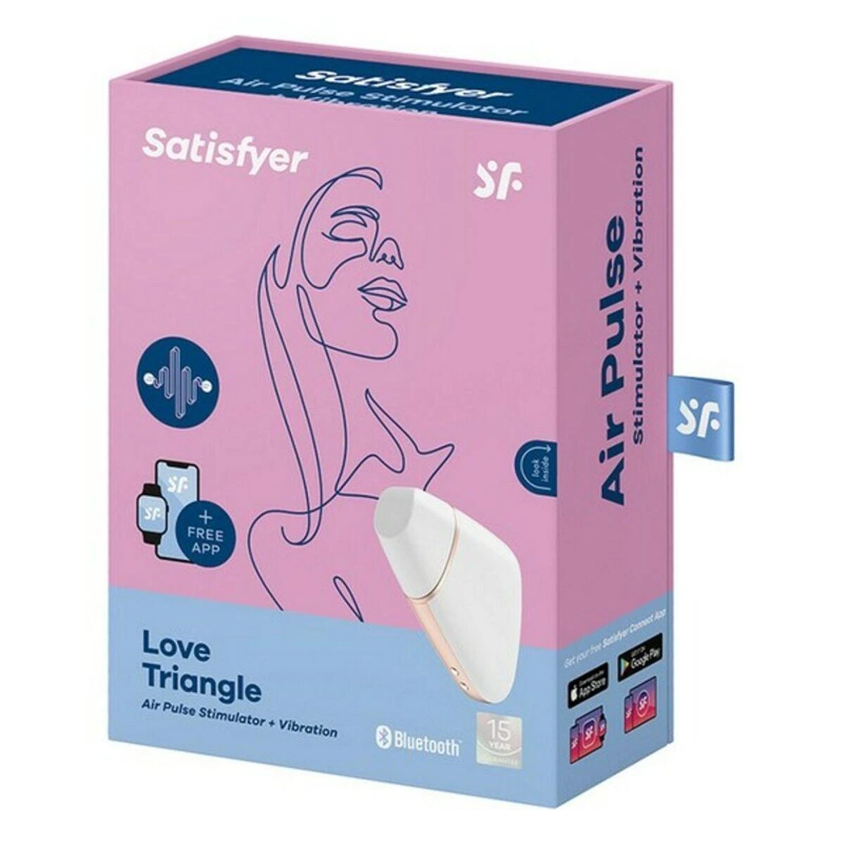 SATISFYER LOVE TRIANGLE CONNECT PROGRAMĖLĖ Baltas