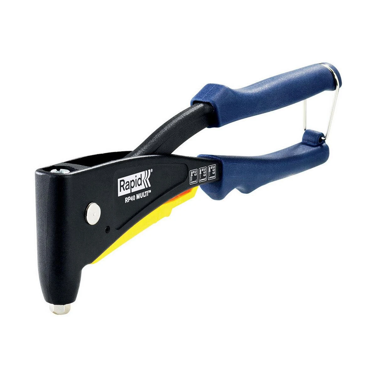 Kniediklis Rapid RP40 MULTI, WEST, aliuminėms bei INOX kniedėms 3,2-4,8mm