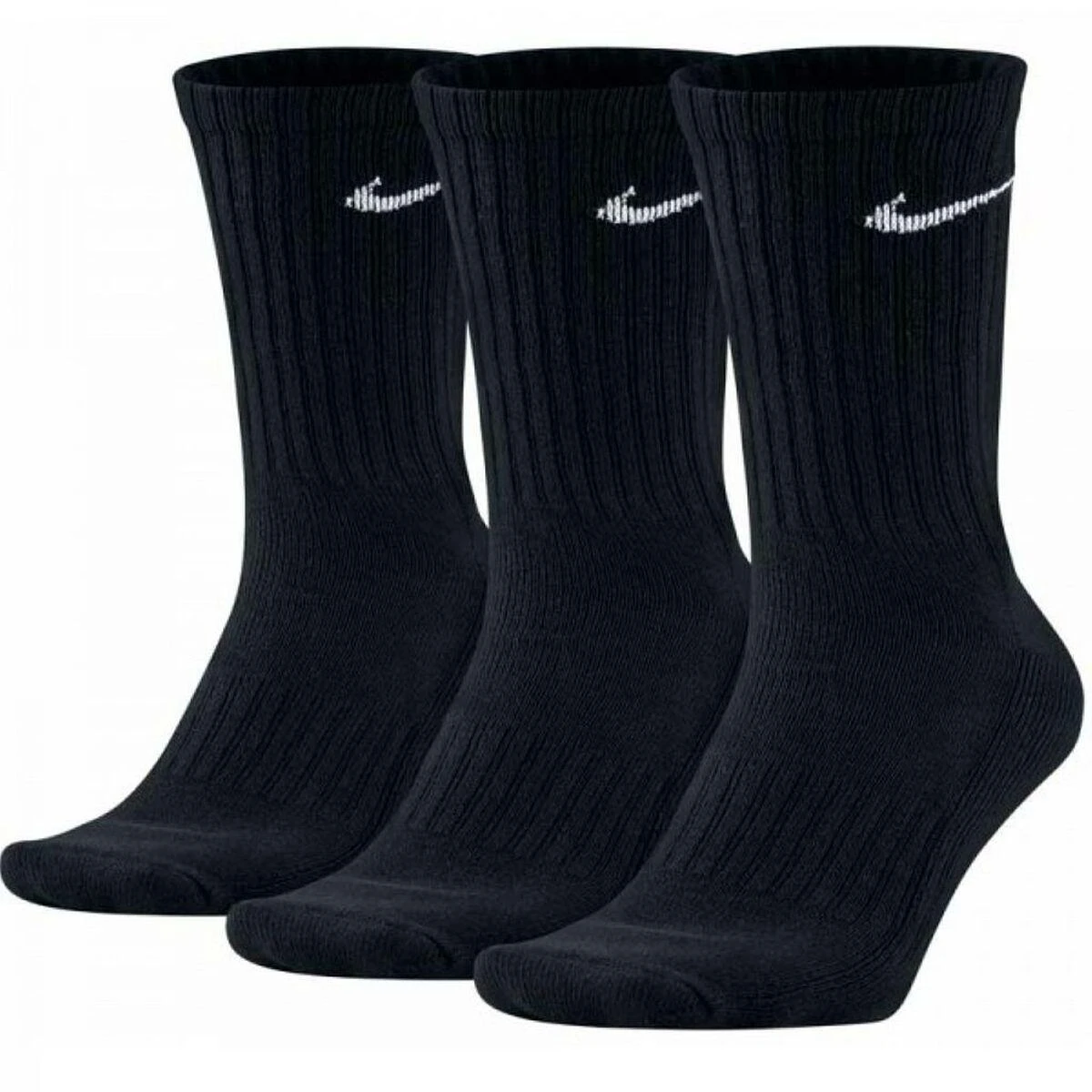 „Nike Value Cotton 3Pak High Socks“ kojinės 001: dydžiai - 42 - 46 (SX4508-001) - 10501_163797