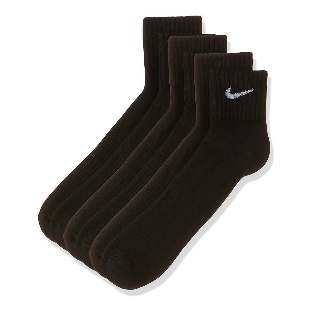Nike Value Cotton Quarter kojinės 3 poros SX4926 001
