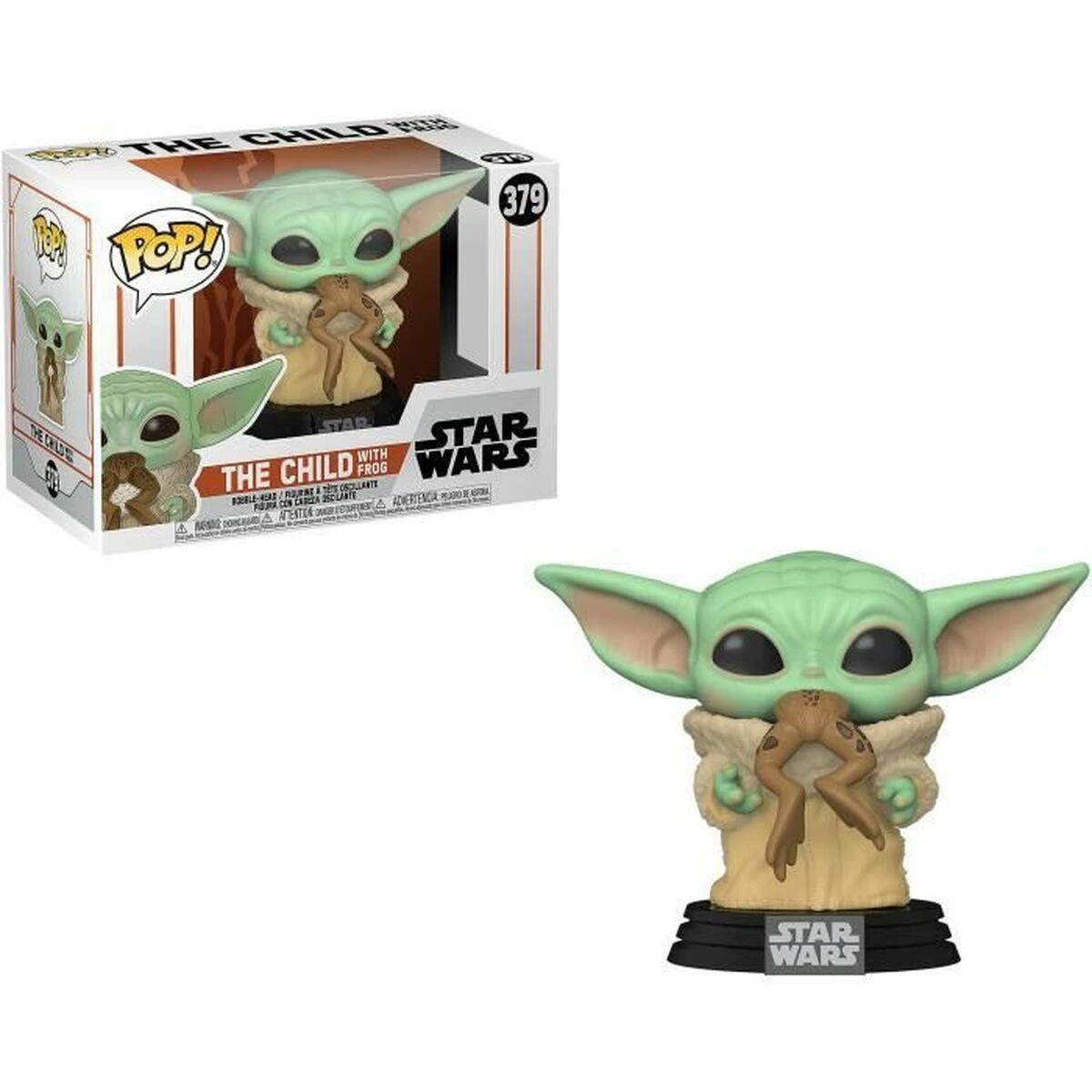 FUNKO POP! Vinilinė figūrėlė: Star Wars: The Mandalorian - The Child w/Frog,8 cm