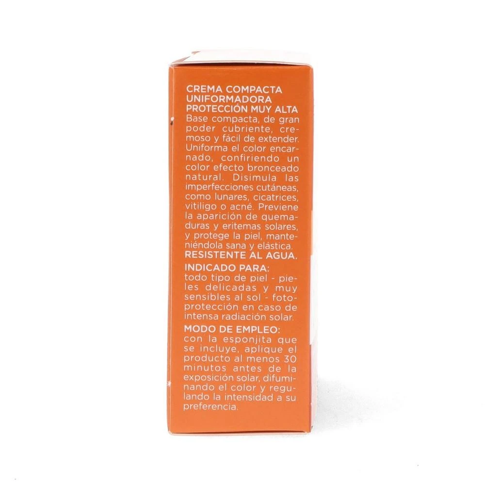 kreminis makiažo pagrindas su apsauga nuo saulės Rilastil Sun System Uniform Compact Kreminis Spf50+ atspalvis 02 Dore 10g