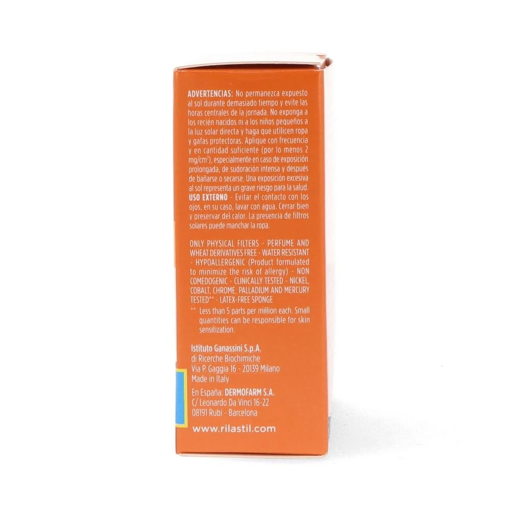 kreminis makiažo pagrindas su apsauga nuo saulės Rilastil Sun System Uniform Compact Kreminis Spf50+ atspalvis 02 Dore 10g