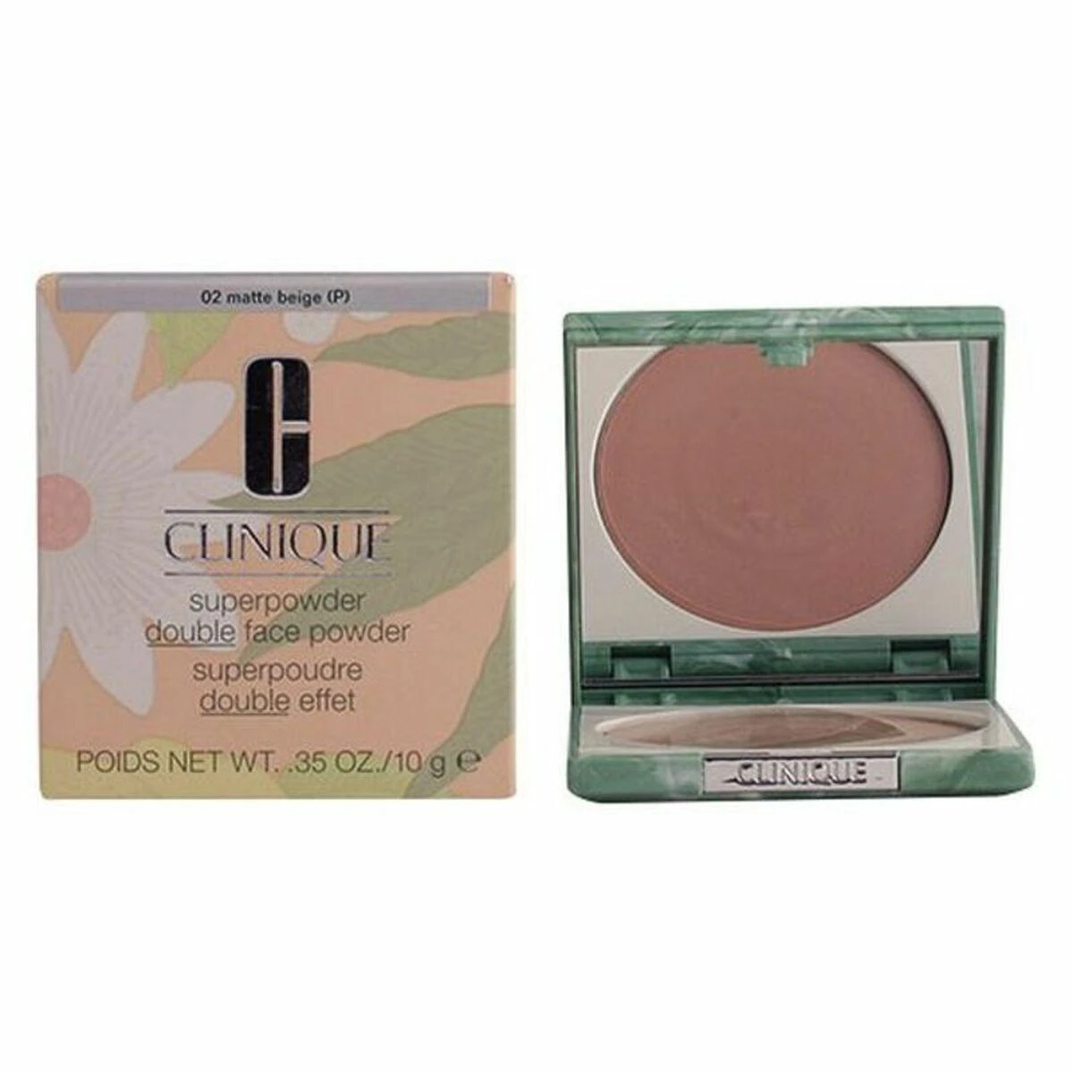 Clinique Superpowder Double Face Powder kompaktinė pudra, atspalvis: 04 Matte Honey, 10 g