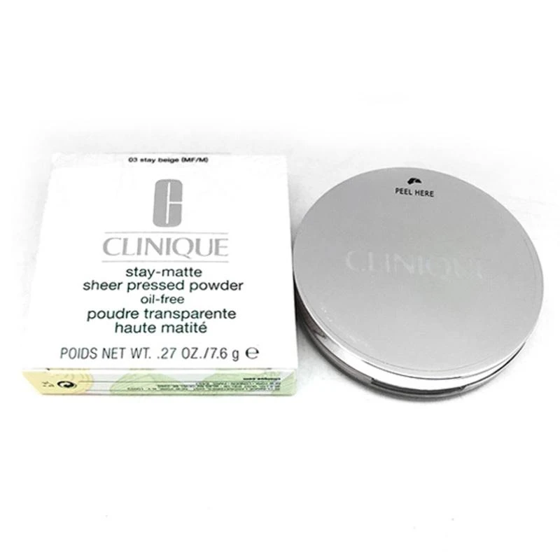 Clinique Stay Matte permatoma presuota pudra 01 Stay Buff 7,, 6 g