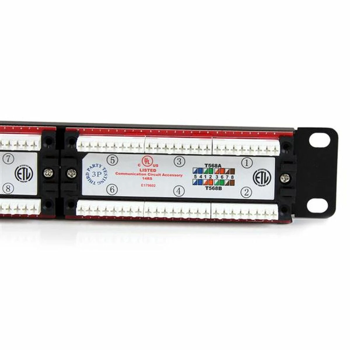 „StarTech Patch“ skydelis 19 colių 1U 24x RJ-45 Cat.6 (C6PANEL24)