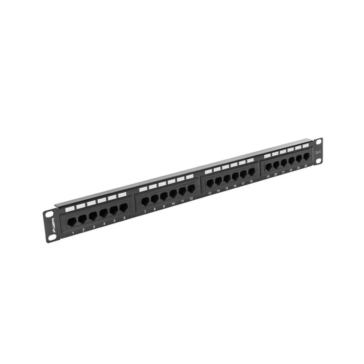 LANBERG PPU6-1024-B Patch Panel 24 port 1U cat. 6 juodas