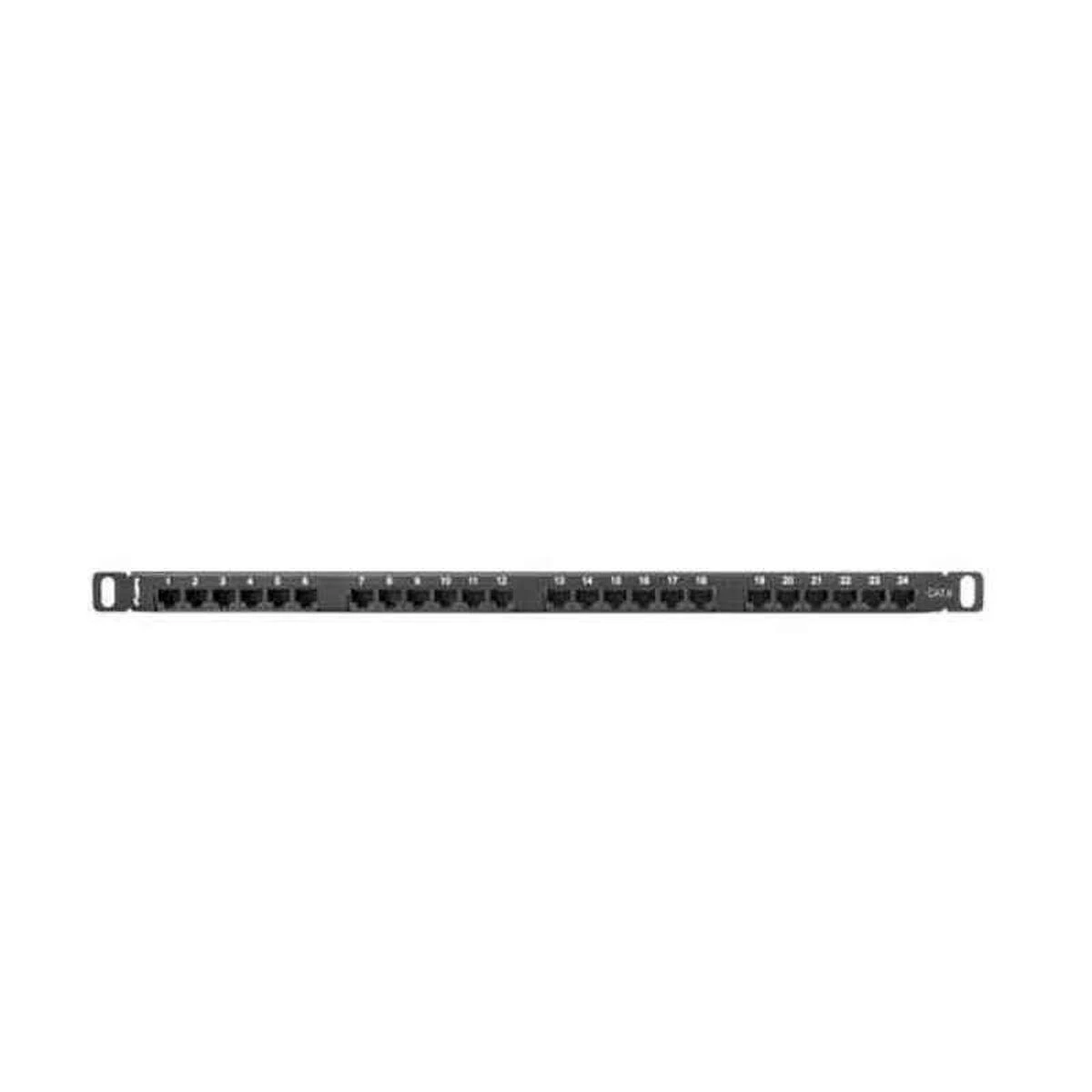 LANBERG PPU6-0024-B Patch Panel 24 port 0.5U cat. 6 juodas