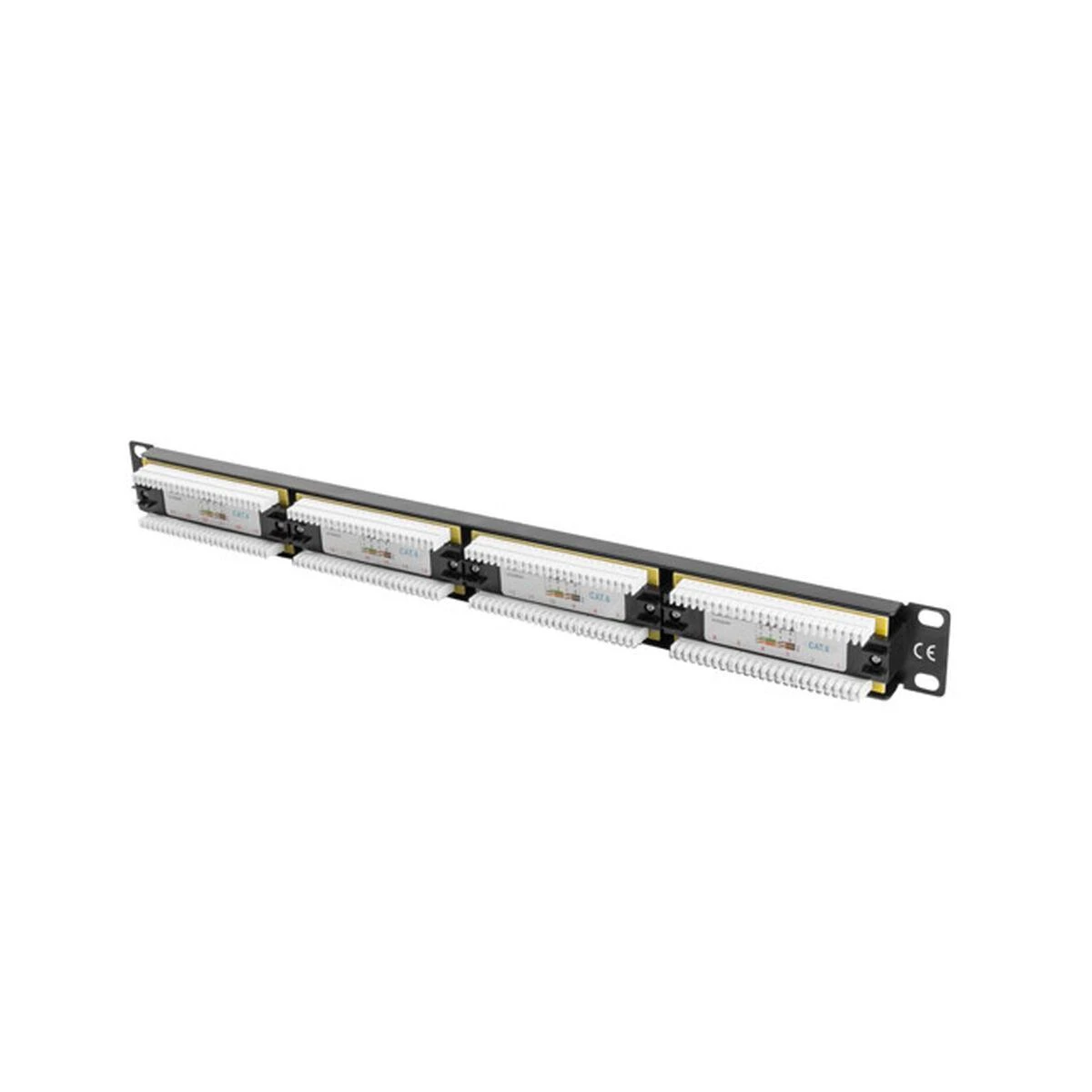 LANBERG PPU6-1024-B Patch Panel 24 port 1U cat. 6 juodas