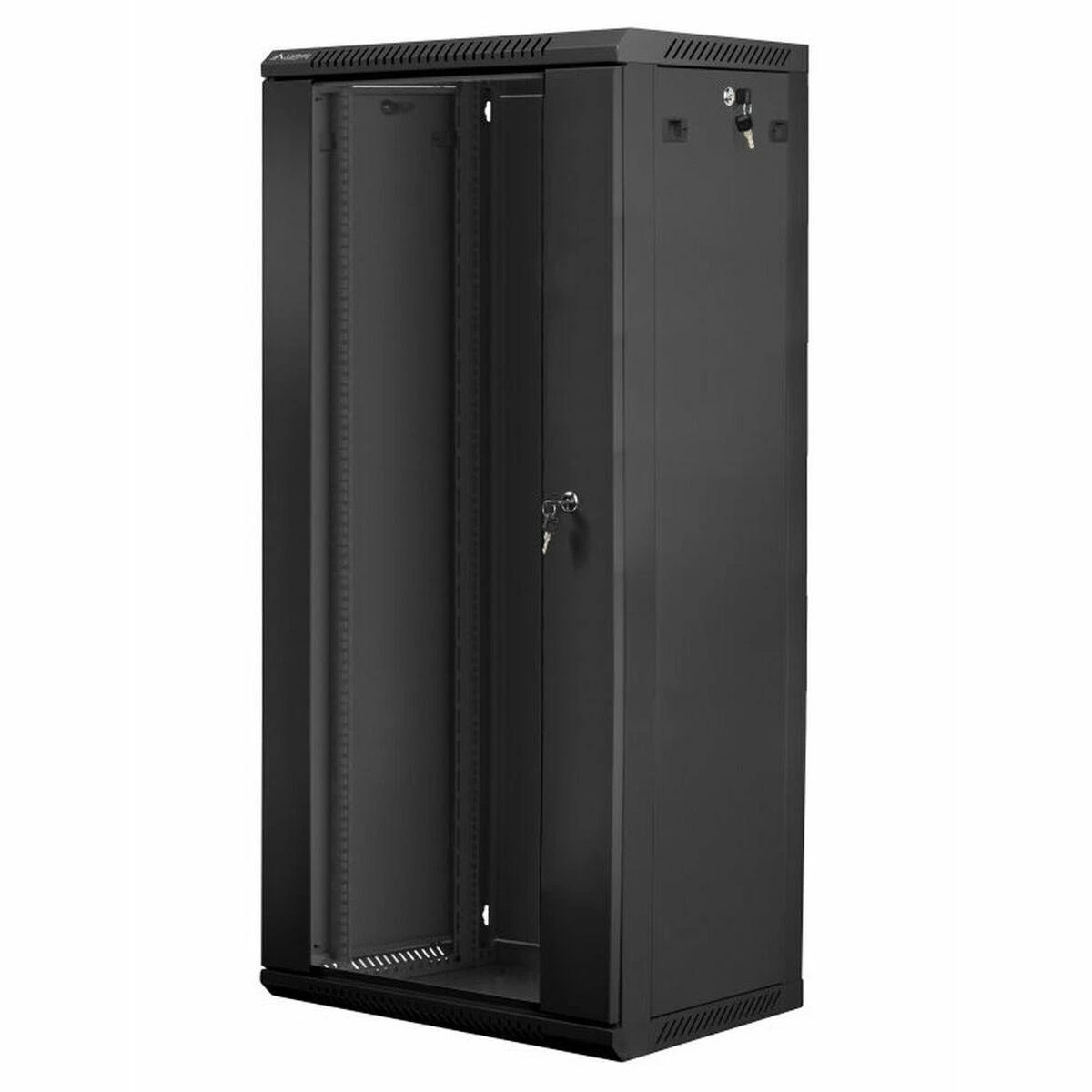 LANBERG WF01-6427-10B sieninis stovas 19 colių išmontuojamas plokščias paketas 27U/600x450mm juodas