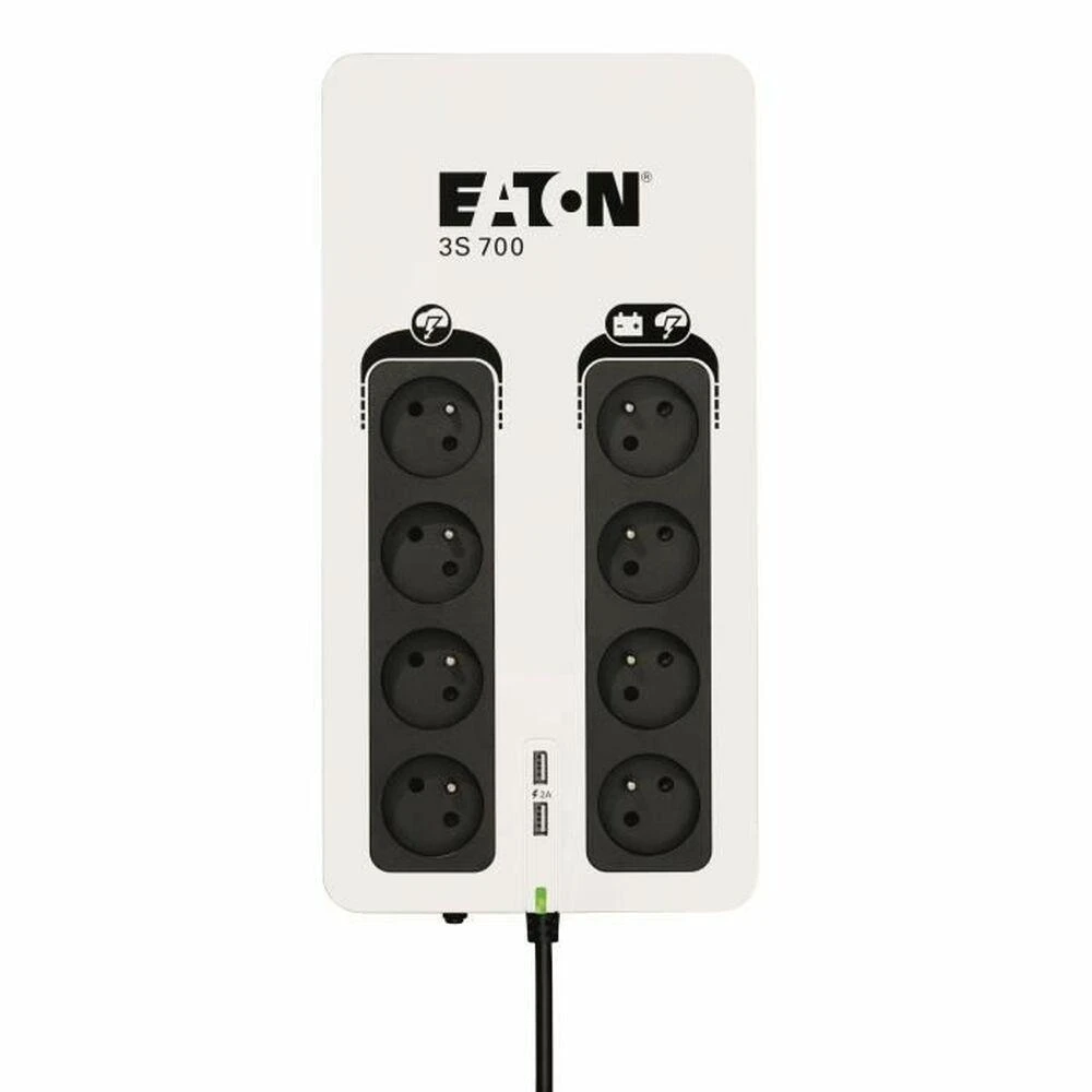 Apc Eaton 3S700F nepertraukiamo maitinimo resursai (UPS) Budėjimo režimas (neprisijungus) 700 VA 420 W 8 AC išvestis(ys / čių)