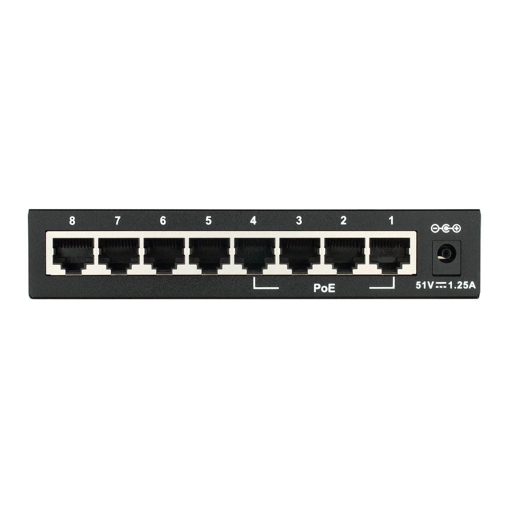 Šakotuvas D-LINK 8 prievadų Layer2 PoE greitasis eterneto jungiklis