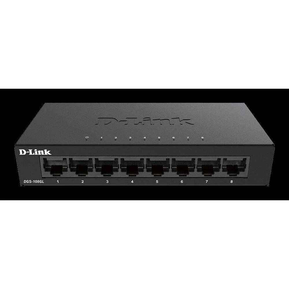 Šakotuvas D-LINK 8-Port Layer2 Gigabit šviesos jungiklis be IGMP