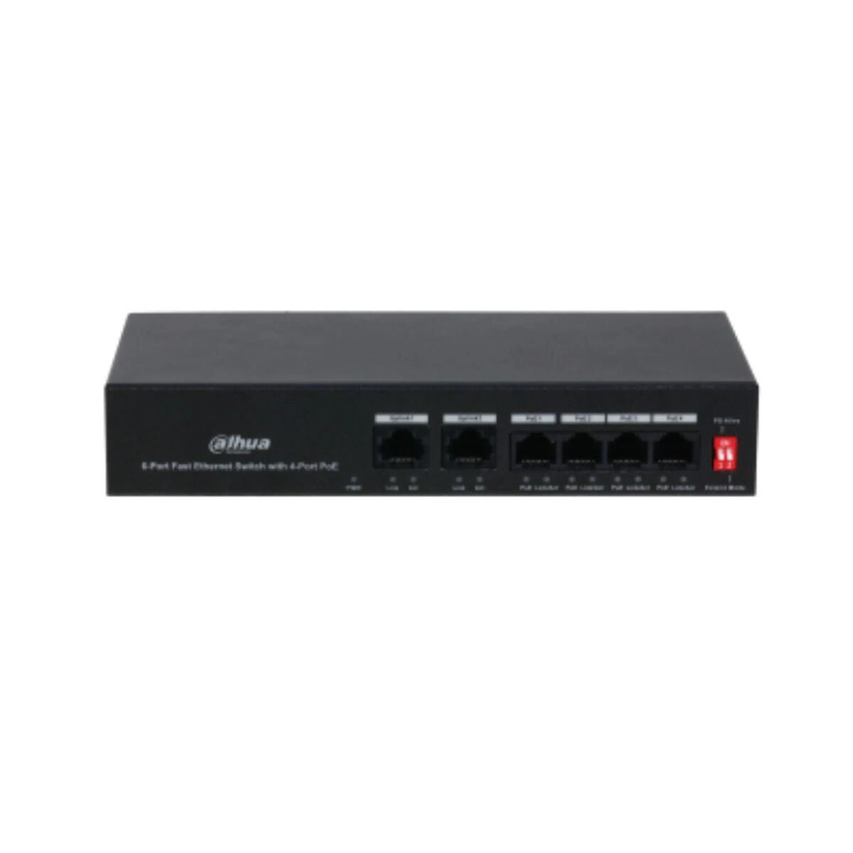Šakotuvas SWITCH POE PFS3006-4ET-36 4 PRIEVADŲ DAHUA