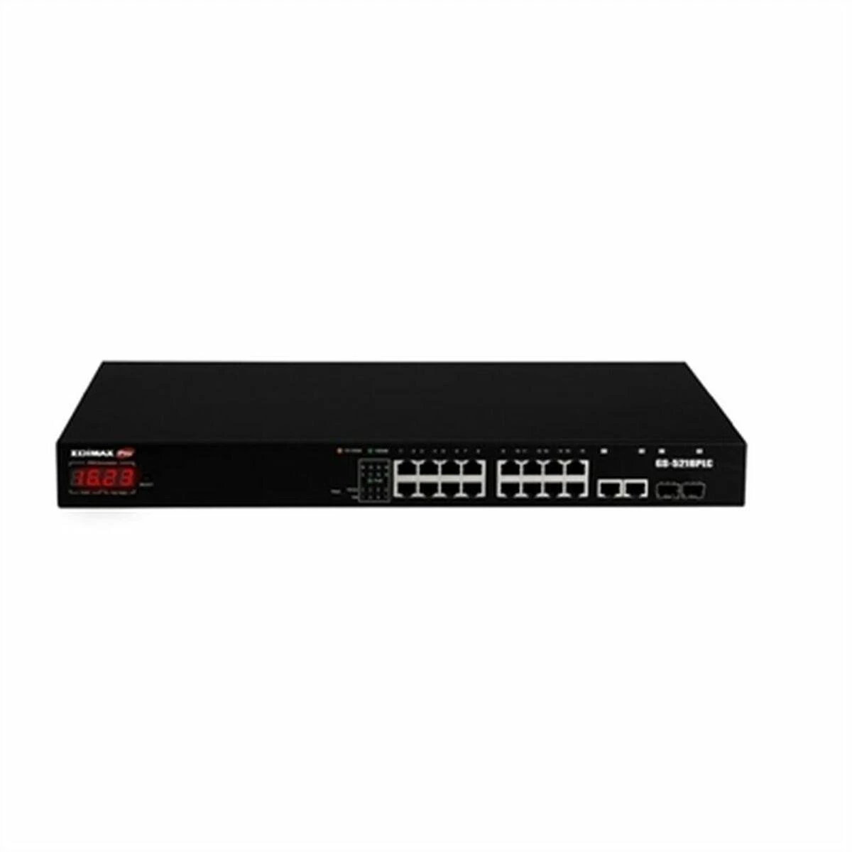 Šakotuvas Edimax Technology EDIMAX 18 Port Gigabit PoE Switch 2 RJ45/2 SFP Combo Jungtys