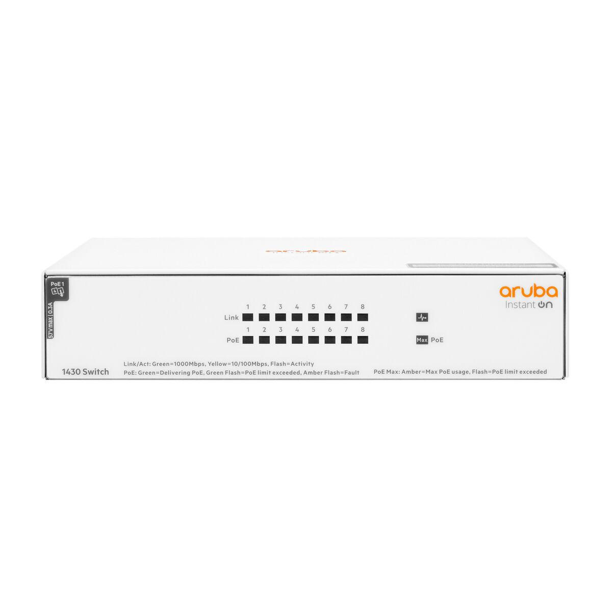 Maršrutizatorius Hewlett Packard (HP) HPE Aruba Instant On 1430 8G komutatorius - R8R46A