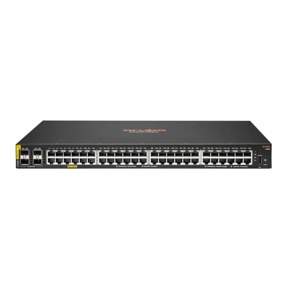 Šakotuvas Hp Enterprise Hewlett Packard (HP) HPE Aruba 6100 Switch 48G CL4 4SFP+ Europe – lokalizacija anglų kalba