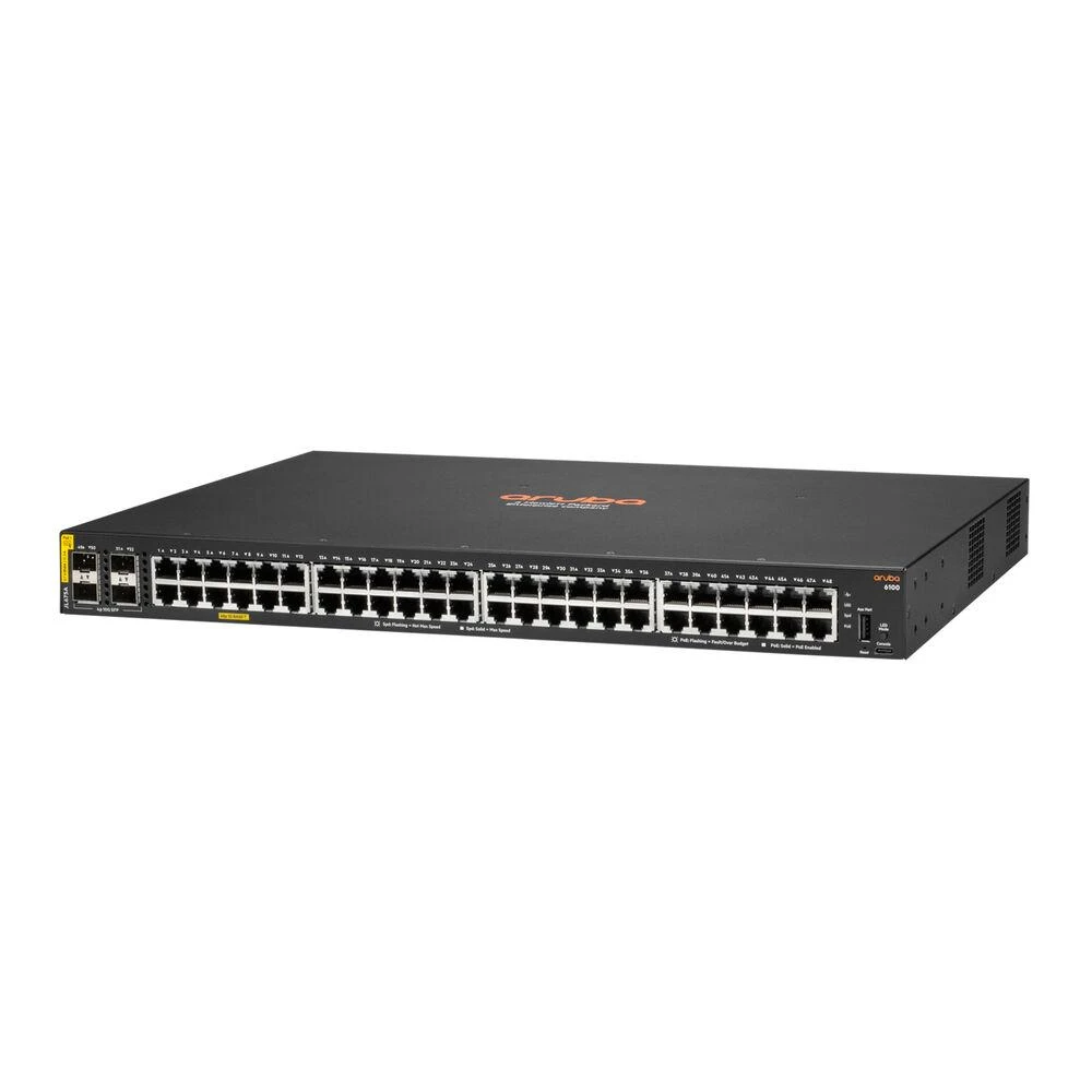 Šakotuvas Hp Enterprise Hewlett Packard (HP) HPE Aruba 6100 Switch 48G CL4 4SFP+ Europe – lokalizacija anglų kalba