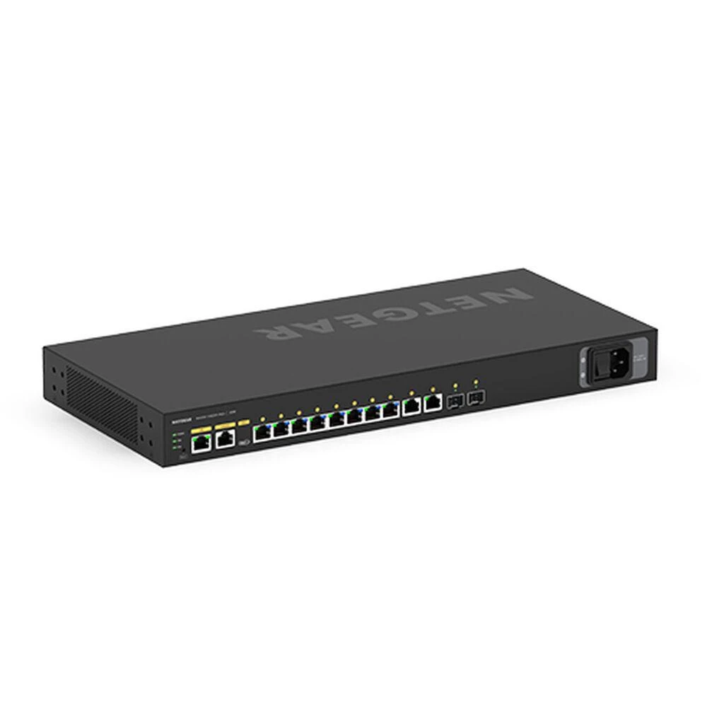 Šakotuvas NETGEAR 12 prievadų AV linija M4250-10G2XF-PoE+ 8x1G PoE+ 240W 2x1G 2xSFP+ valdomas jungiklis