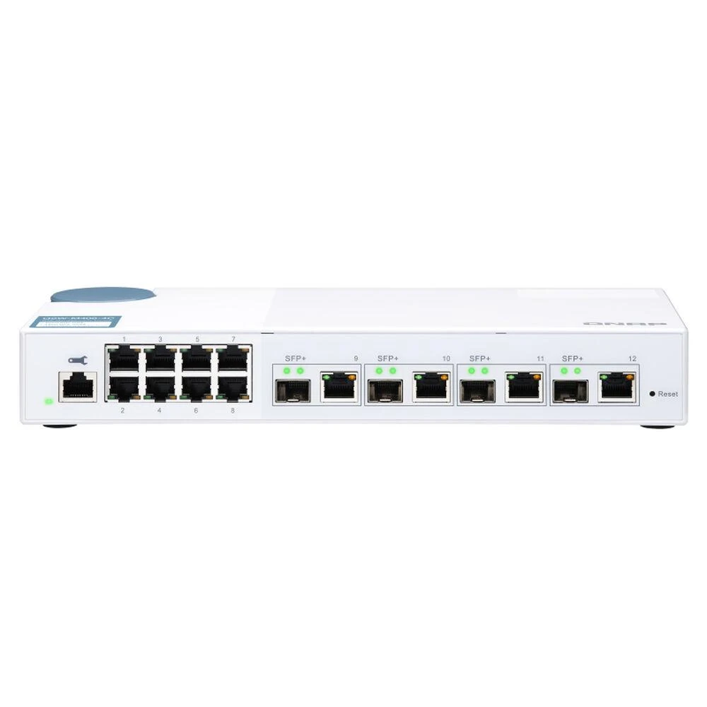 Šakotuvas QNAP QSW-M408-4C tinklo komutatorius Valdomas L2 Gigabit Ethernet (10/100/1000) Balta