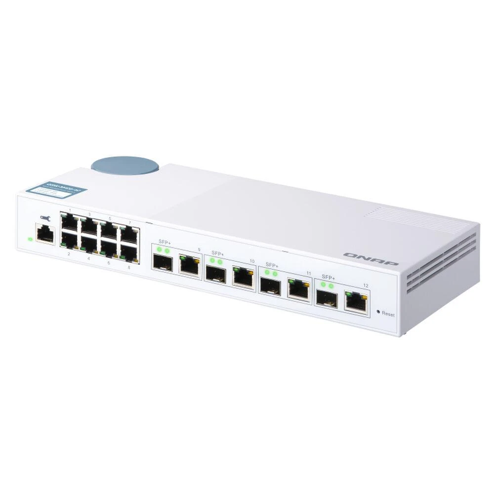 Šakotuvas QNAP QSW-M408-4C tinklo komutatorius Valdomas L2 Gigabit Ethernet (10/100/1000) Balta