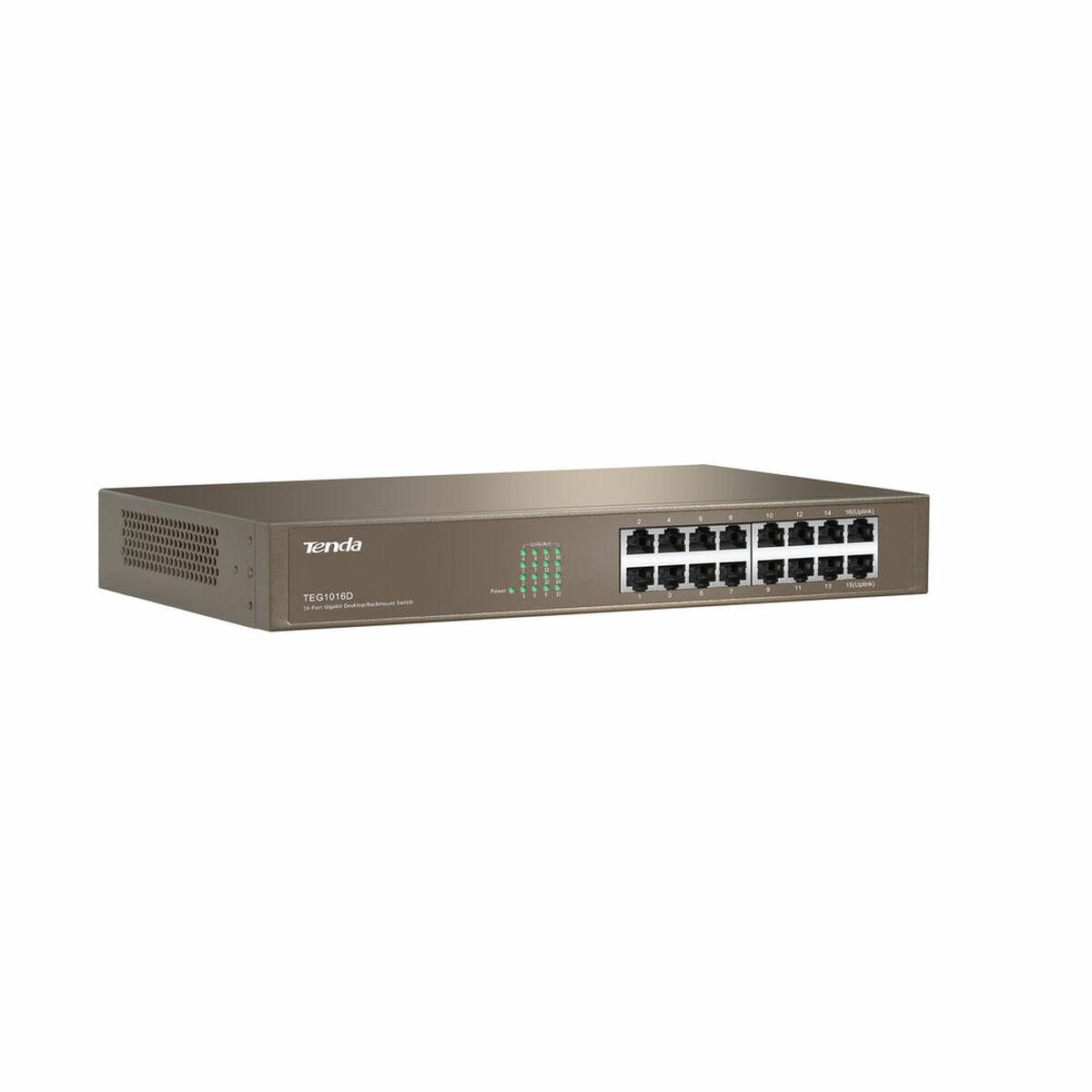 Šakotuvas Tenda 16-port Gigabit Ethernet Switch Unmanaged Mėlyna