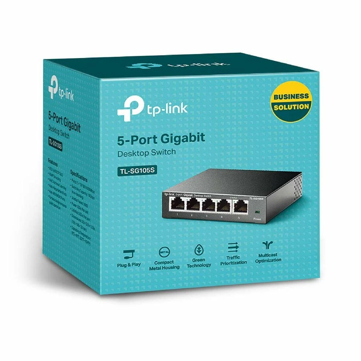 Šakotuvas TP-LINK TL-SG105S – jungiklis – 5 x 10/100/1000