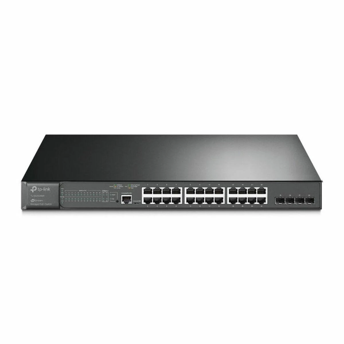 Šakotuvas TP-LINK | Valdomas L2 komutatorius | TL-SG3428MP | Valdomas L2+ | Montuojamas į stelažą | SFP jungčių kiekis: 4 | Maitinimo šaltinio tipas: Vienvietis