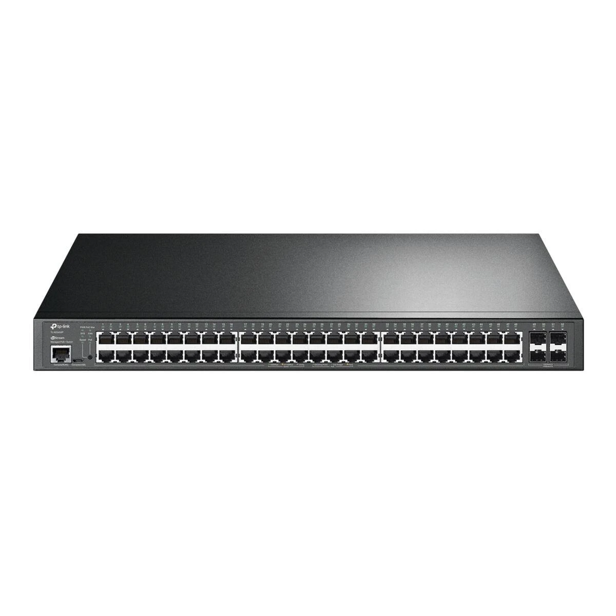 Šakotuvas TP-LINK | 52 prievadų gigabito L2+ valdomas komutatorius su 48 prievadų PoE+ | TL-SG3452P JetStream | Valdomas L2+ | Montuojamas į lentyną