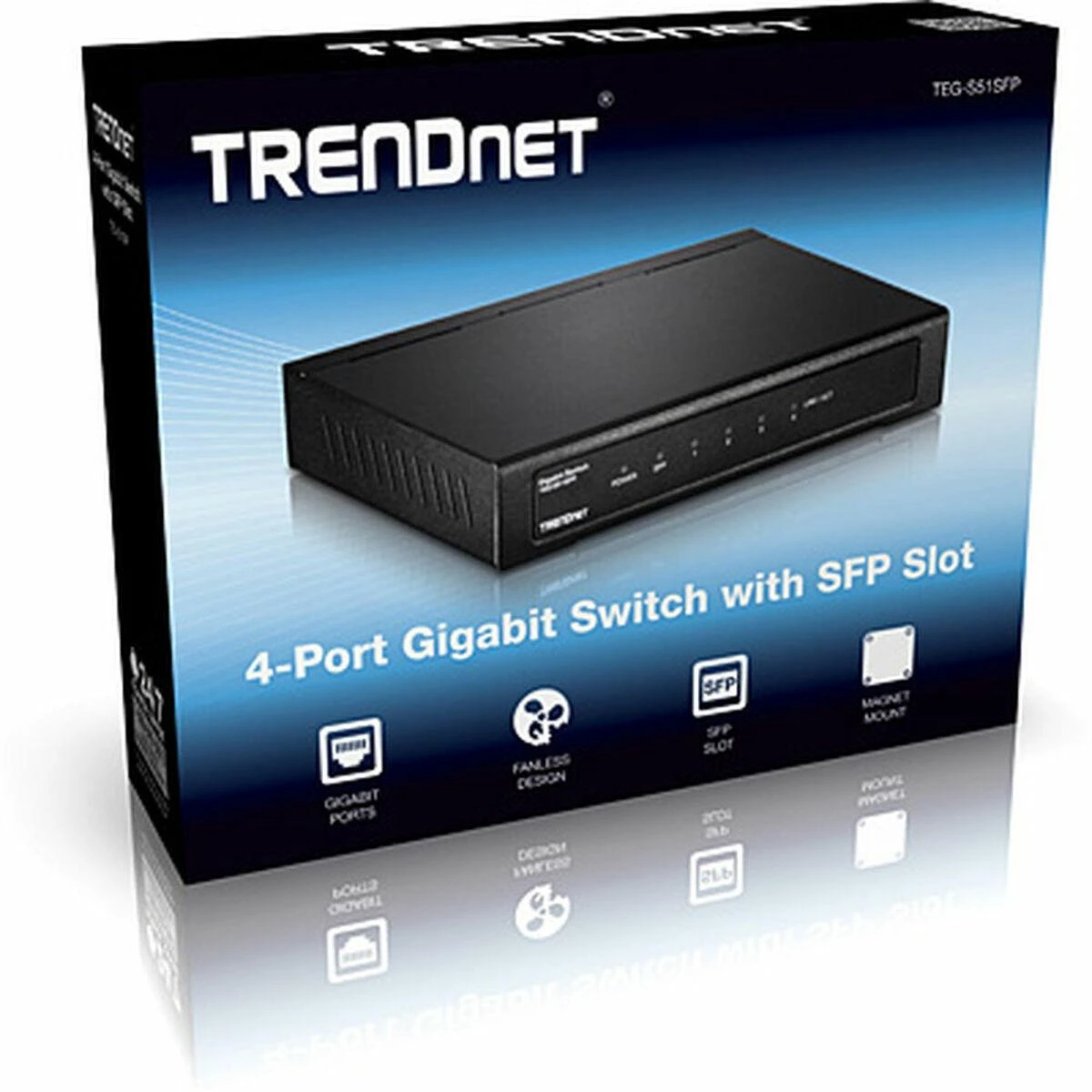 Šakotuvas Jungiklis TRENDnet TEG-S51SFP