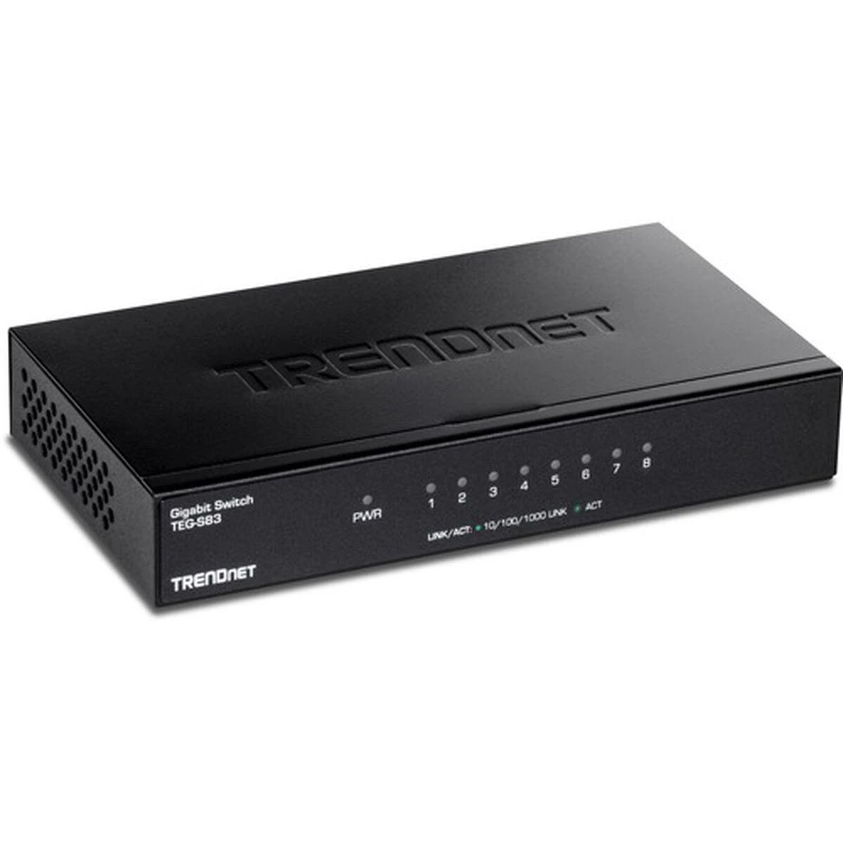 Šakotuvas TRENDNET 8-Port Gigabit Switch / w metalinis dėklas