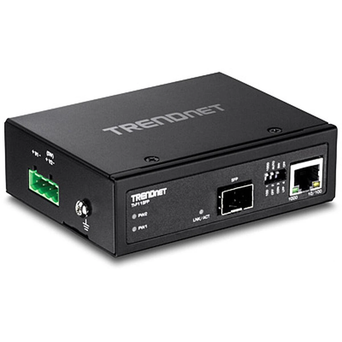 Carruzzo Trendnet TI-F11SFP tinklo medijos keitiklis 1000 Mbit/ai Juoda