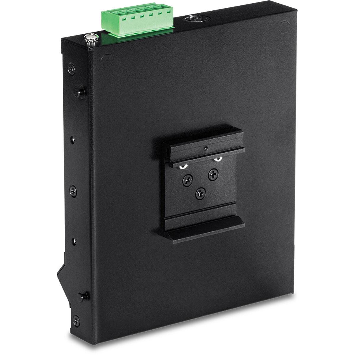 Šakotuvas TRENDnet 6 jungčių pramoninis Gigabit PoE+ WallMount priekinis Acc.
