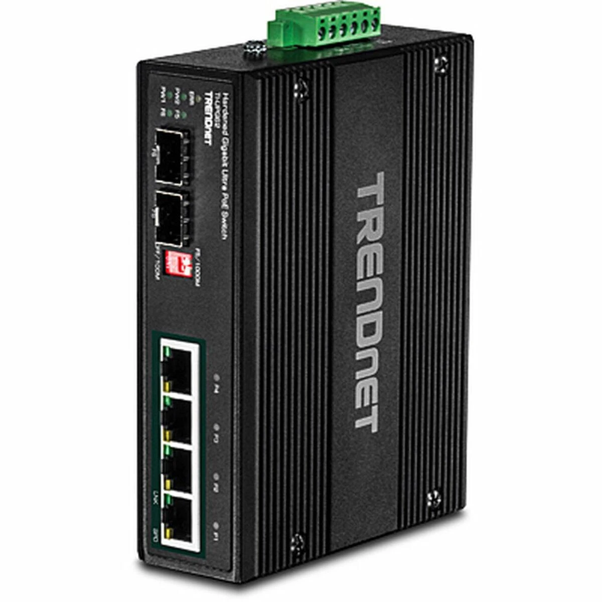 Šakotuvas Carruzzo Trendnet TI-UPG62 tinklo komutatorius Ne-valdomas L2 Gigabit Ethernet (10/100/1000) Maitinimas per Eternetą (PoE) Juoda