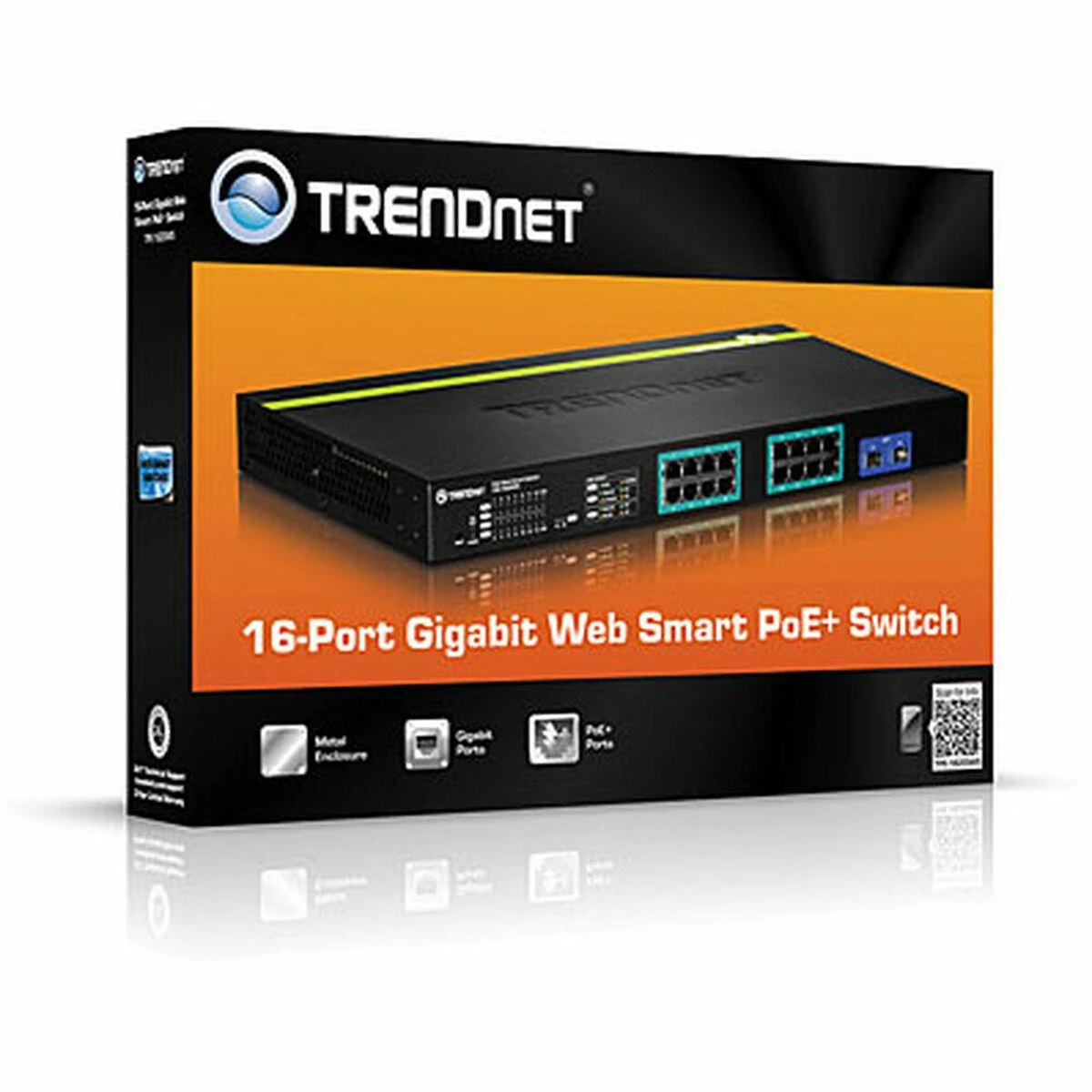 Šakotuvas Jungiklis TRENDnet TPE-1620WS
