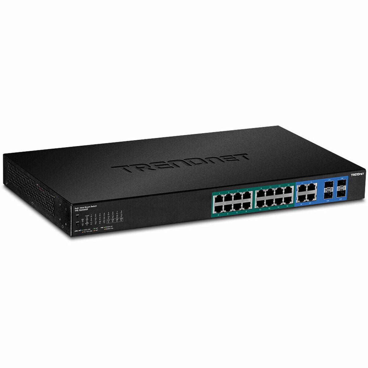 Šakotuvas Trendnet TPE-1620WSF, Valdomas, L2/L3, Gigabit Ethernet (10/100/1000), Maitinimas per Ethernet (PoE), Montuojamas į stelažą, 1U