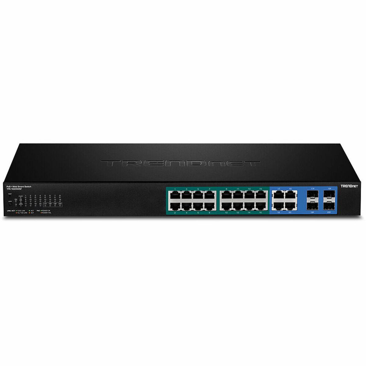 Šakotuvas Trendnet TPE-1620WSF, Valdomas, L2/L3, Gigabit Ethernet (10/100/1000), Maitinimas per Ethernet (PoE), Montuojamas į stelažą, 1U