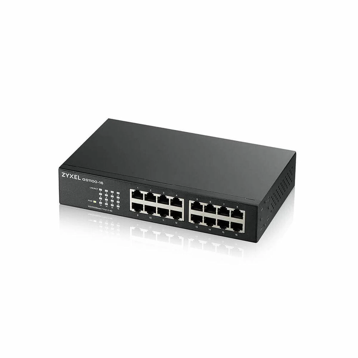 Šakotuvas ZYXEL GS1100-16 16 PORT GIGABIT UNMANAGED SWITCH V3 (5Y WARRANTY)