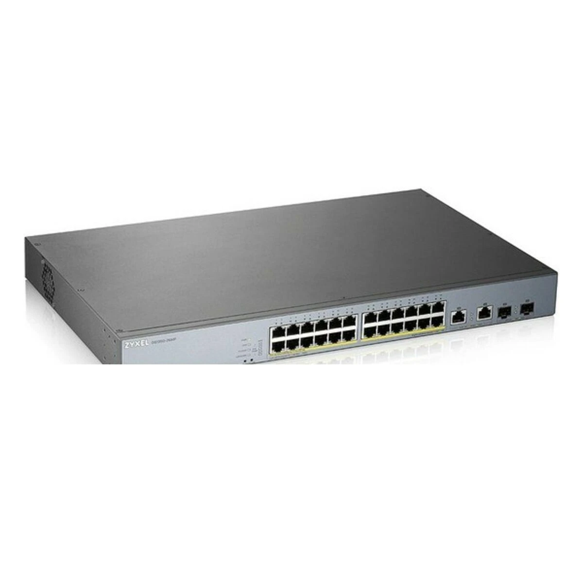 Šakotuvas ZYXEL GS1350-26HP, 26 prievadų valdomas CCTV POE komutatorius, didelio nuotolio, 375 W (1 metų NCC PRO paketo licencija) (5 metų garantija)