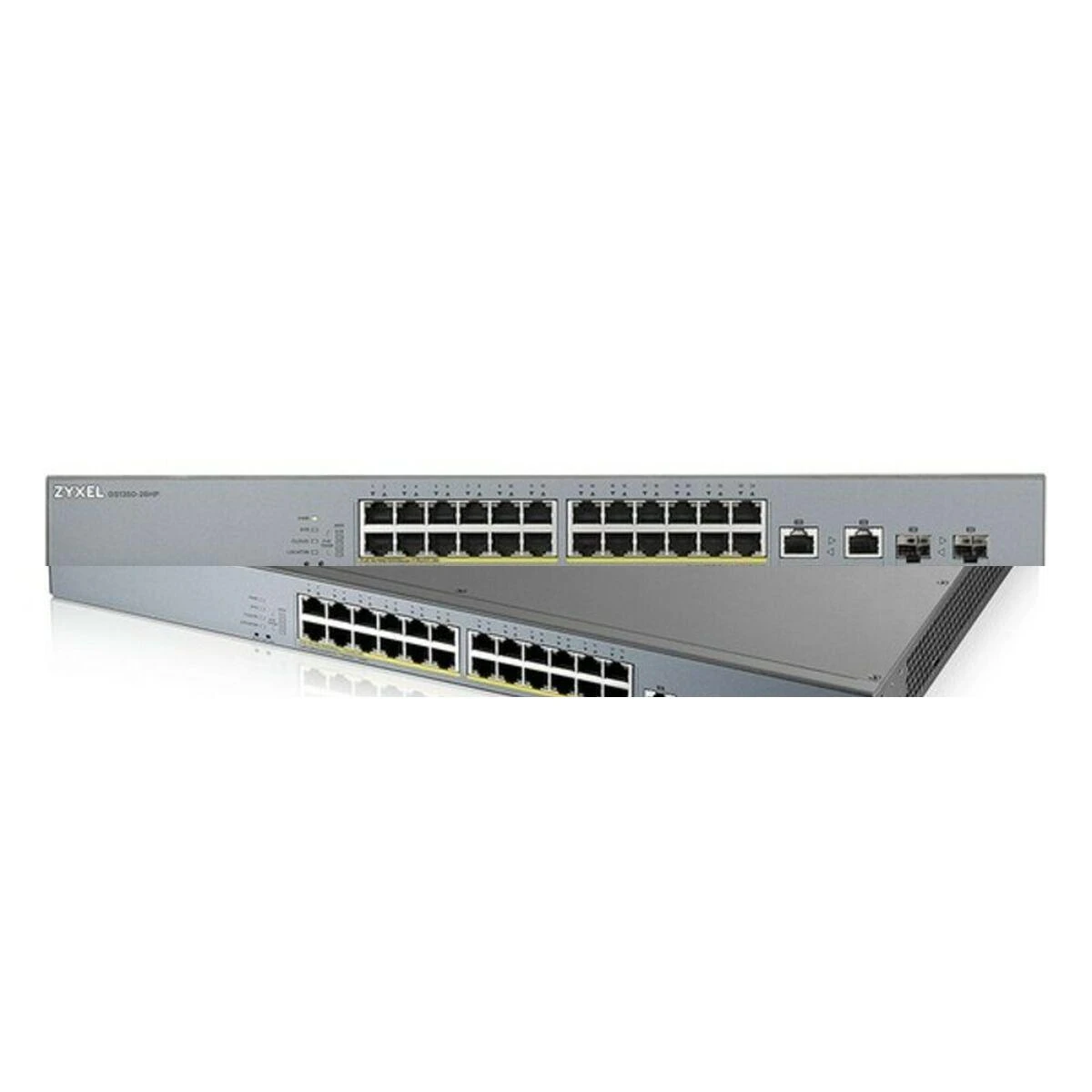 Šakotuvas ZYXEL GS1350-26HP, 26 prievadų valdomas CCTV POE komutatorius, didelio nuotolio, 375 W (1 metų NCC PRO paketo licencija) (5 metų garantija)