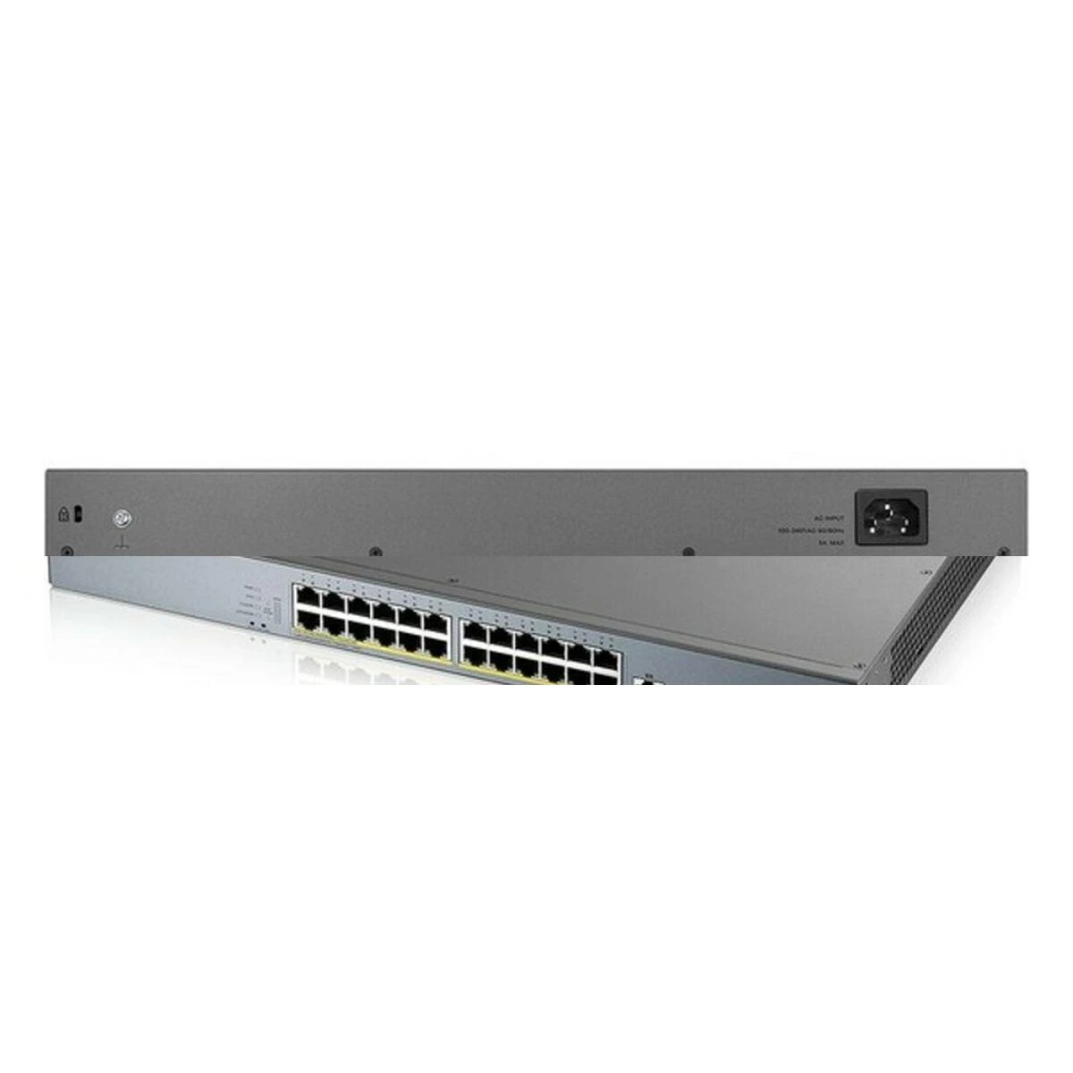 Šakotuvas ZYXEL GS1350-26HP, 26 prievadų valdomas CCTV POE komutatorius, didelio nuotolio, 375 W (1 metų NCC PRO paketo licencija) (5 metų garantija)