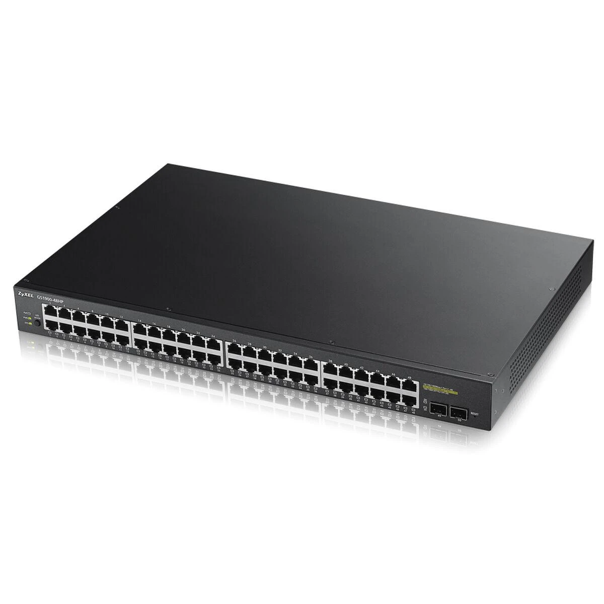 Šakotuvas ZYXEL GS1900-48 V2, 48-PORT GBE L2 SMART SWITCH, RACKMOUNT (5Y WARRANTY)