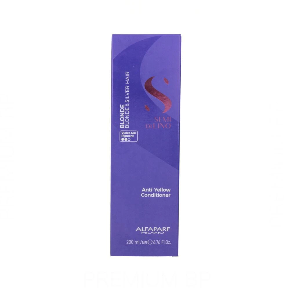 Alfaparf Milano Semi Di Lino Skirtas šviesiems plaukams and Sidabrinis kondicionierius 200ml