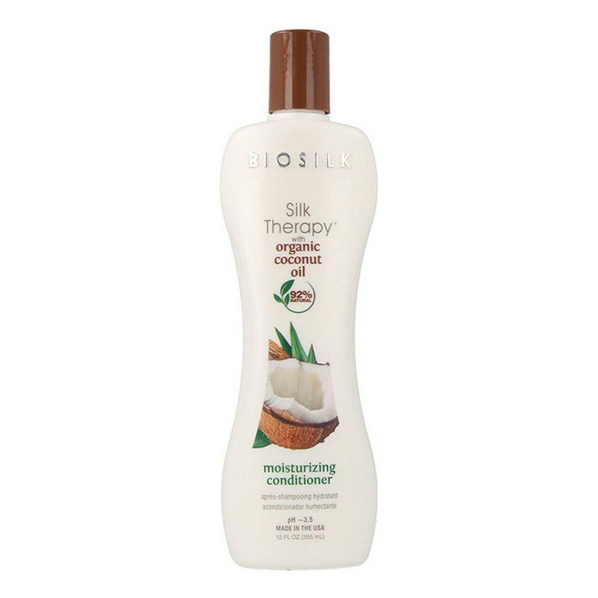 Farouk Systems BIOSILK drėkinamasis kondicionierius su oragnišku kokosų aliejumi 355 ml