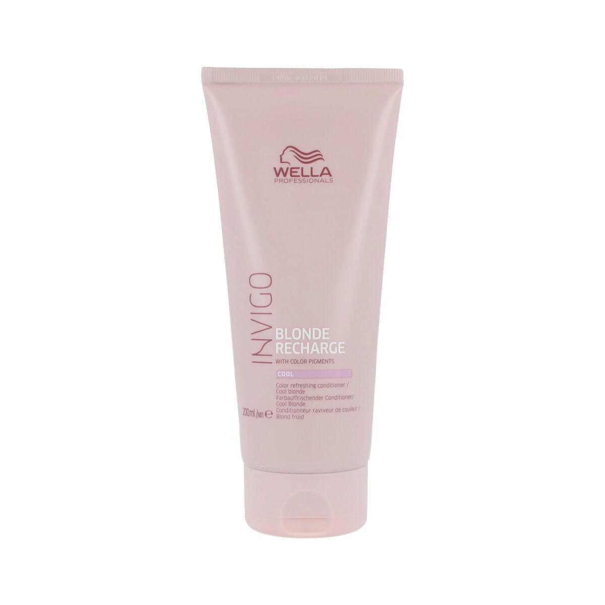 Šaltą atspalvį suteikiantis plaukų kondicionierius Wella Invigo Skirtas šviesiems plaukams Recharge Cool Conditioner 200ml
