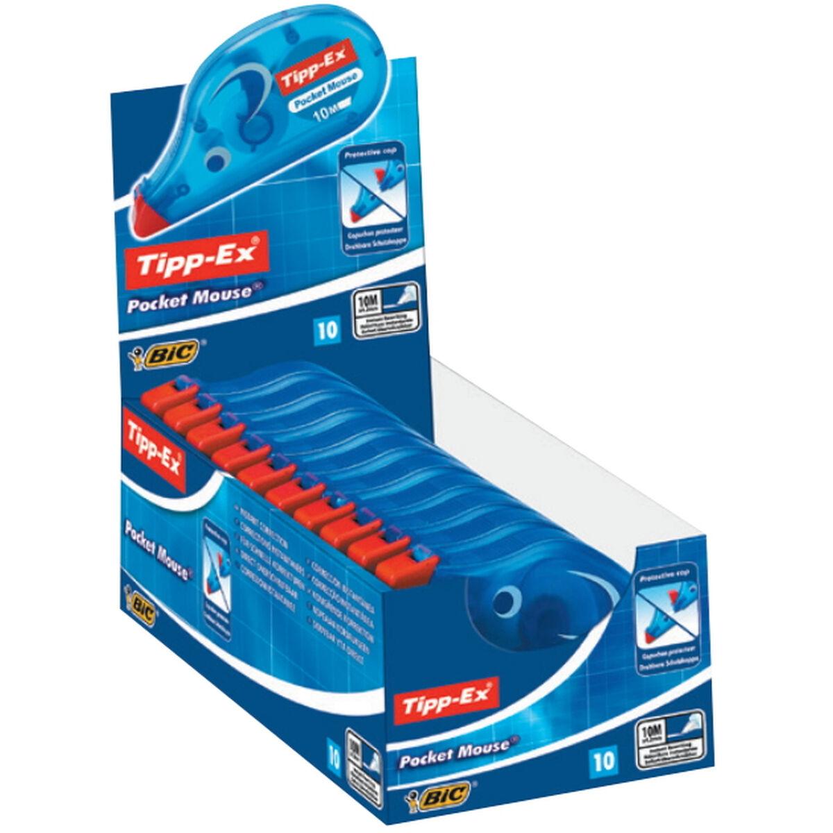 Bic Korekcinė juostelė Pocket Mouse 4,2mm x 10m, pakuotėje 10 vnt. 510364
