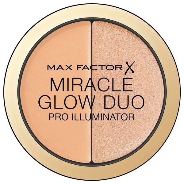 „Max Factor Miracle Glow Duo“ šviesinamoji pudra, 10 šviesių atspalvių, 11 g