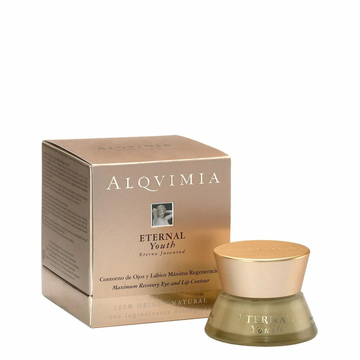 Alqvimia Eternal Youth Maximum Recovery Eye and Lip Contour prabangus kremas 15ml